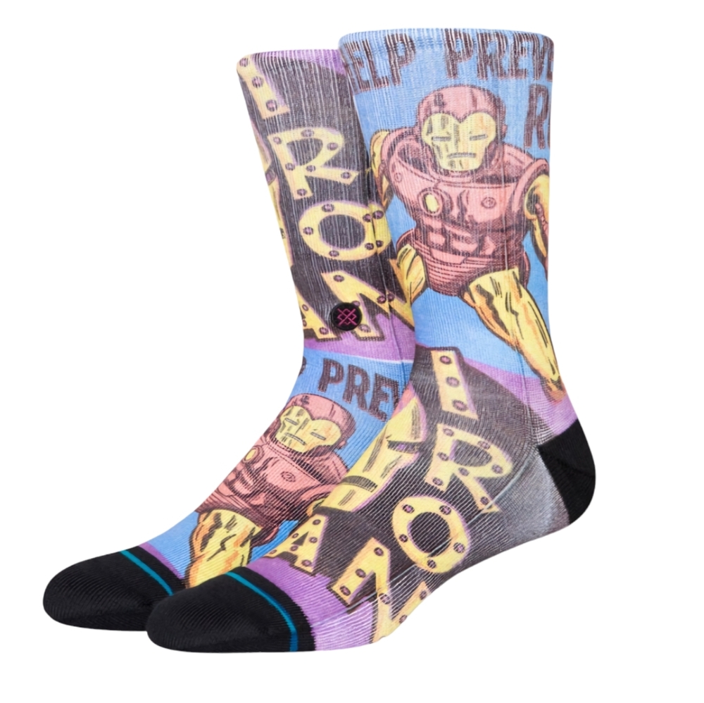 Stance Marvel Iron Man Prevent Rust Crew Socks